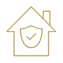 ikona domu chronionego tarczą