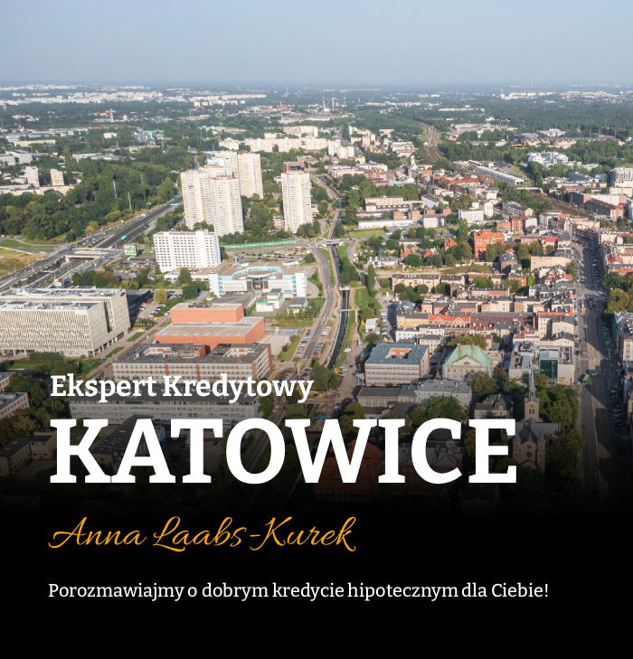 panorama Katowic z lotu ptaka