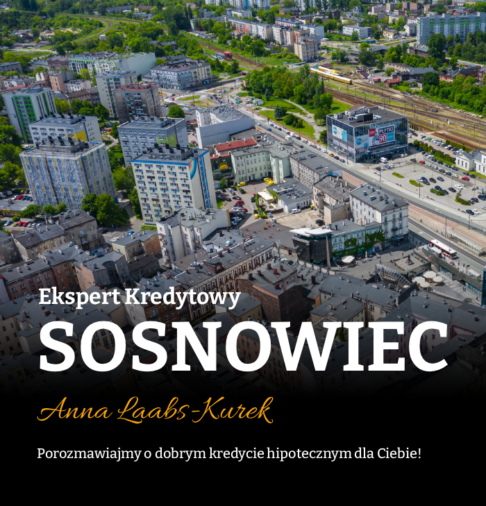 panorama Sosnowca z lotu ptaka